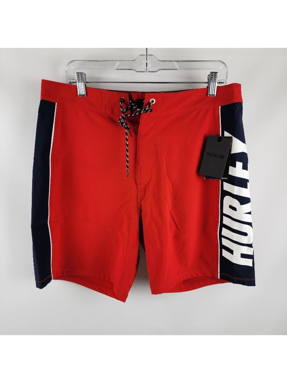 Hurley Boardshorts Mens 32x7 Red Blue Phantom Fast Lane NWT